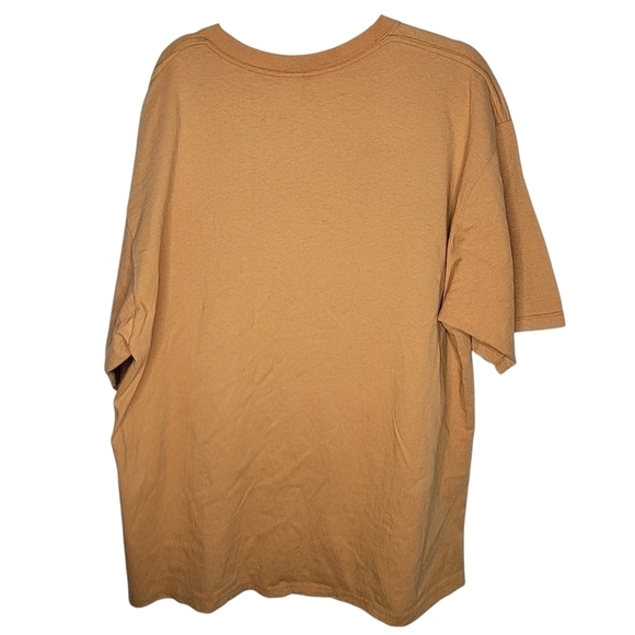 Vintage 90s Timberland Boots Spell Out Logo Graphic T-Shirt in Tan Size XL - Picture 2 of 6